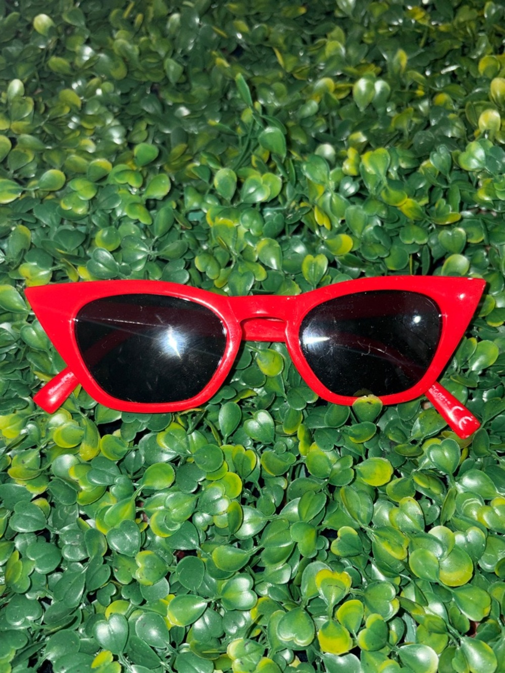 Red Cat-Eye Sunglasses